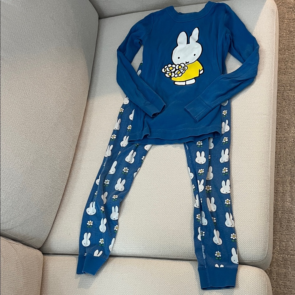 Hanna Andersson Miffy Bunny Kids Pajamas 6-7